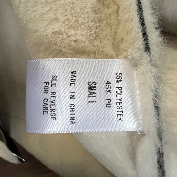 TALL Faux Leather Aviator Jacket || ALLOY APPAREL || size S - Picture 6 of 6